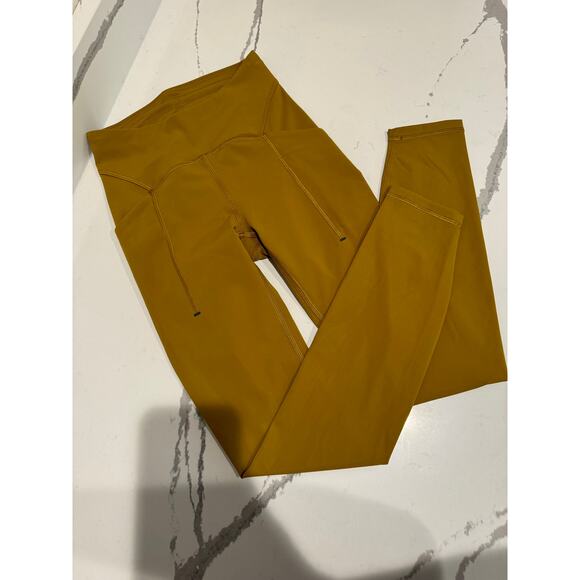 Lululemon Power Thru High-Rise Tight 25" Gold Spice‎ Size 2 Leggings - Picture 13 of 14